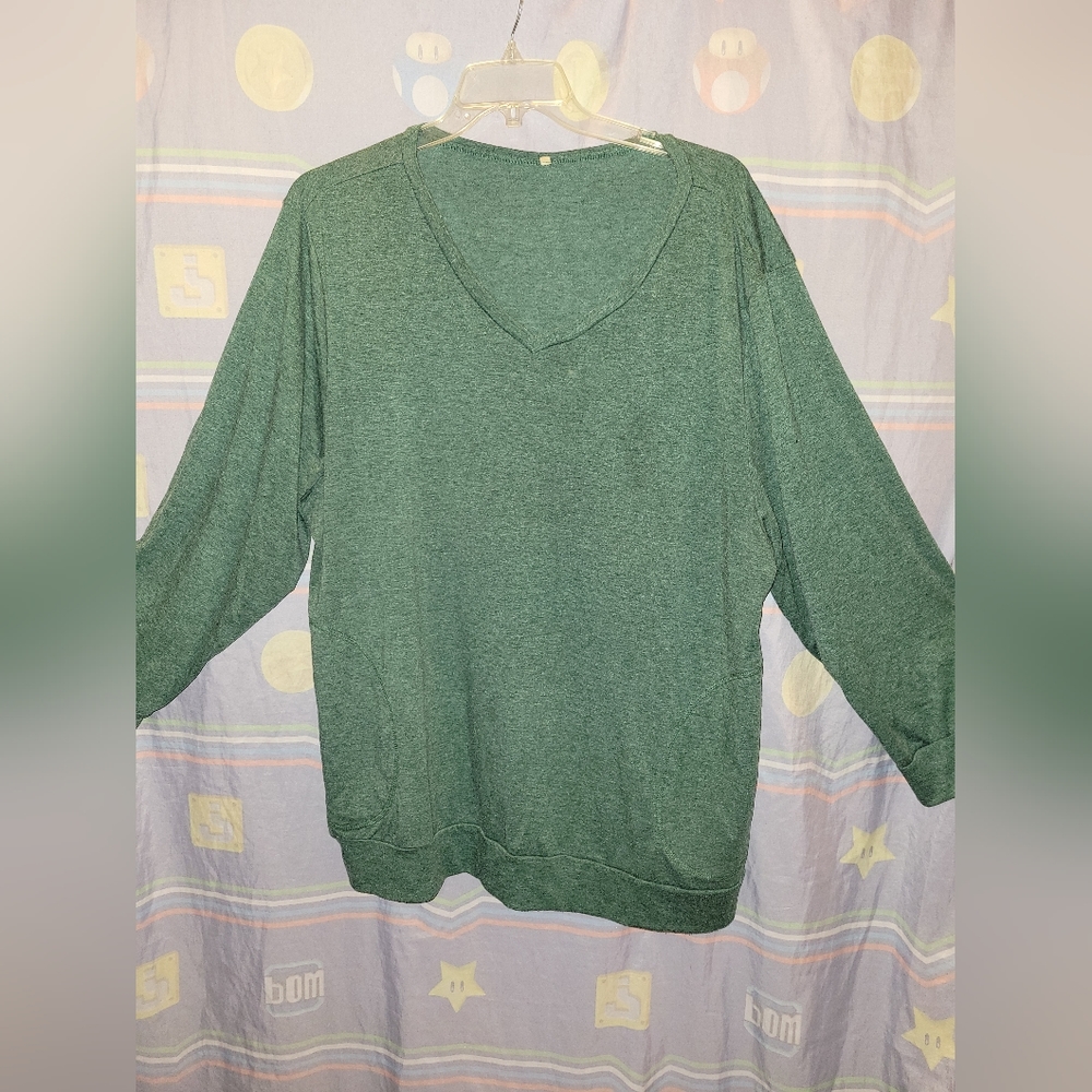 V-neck Sweater with Pockets